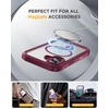 image:imageMiracase for iPhone 18 Pro Max Case with Builtin Screen Protector Full Camera Protector  Magnetic with MagSafe  360 Full Body Military DropProof 18 ProMax Bumper BurgundyWine Red