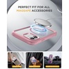 image:imageMiracase for iPhone 18 Pro Max Case with Builtin Screen Protector Full Camera Protector  Magnetic with MagSafe  360 Full Body Military DropProof 18 ProMax Bumper BurgundyMagnetic Pink
