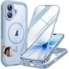 image:imageMiracase for iPhone 18 Pro Max Case with Builtin Screen Protector Full Camera Protector  Magnetic with MagSafe  360 Full Body Military DropProof 18 ProMax Bumper BurgundyBlue