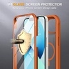 image:imageMiracase for iPhone 18 Pro Max Case with Builtin Screen Protector Full Camera Protector  Magnetic with MagSafe  360 Full Body Military DropProof 18 ProMax Bumper BurgundyMagnetic Orange