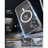 image:imageMiracase for iPhone 18 Pro Max Case with Builtin Screen Protector Full Camera Protector  Magnetic with MagSafe  360 Full Body Military DropProof 18 ProMax Bumper BurgundyClear Glitter