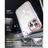 image:imageMiracase for iPhone 18 Pro Max Case with Builtin Screen Protector Full Camera Protector  Magnetic with MagSafe  360 Full Body Military DropProof 18 ProMax Bumper BurgundyClear Pink
