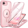 image:imageMiracase for iPhone 18 Pro Max Case with Builtin Screen Protector Full Camera Protector  Magnetic with MagSafe  360 Full Body Military DropProof 18 ProMax Bumper BurgundyPink