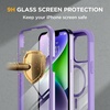 image:imageMiracase for iPhone 18 Pro Max Case with Builtin Screen Protector Full Camera Protector  Magnetic with MagSafe  360 Full Body Military DropProof 18 ProMax Bumper BurgundyMagnetic Purple