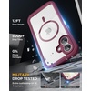 image:imageMiracase for iPhone 18 Pro Max Case with Builtin Screen Protector Full Camera Protector  Magnetic with MagSafe  360 Full Body Military DropProof 18 ProMax Bumper BurgundyWine Red