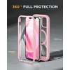 image:imageMiracase for iPhone 18 Pro Max Case with Builtin Screen Protector Full Camera Protector  Magnetic with MagSafe  360 Full Body Military DropProof 18 ProMax Bumper BurgundyMagnetic Pink