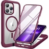 image:imageMiracase for iPhone 18 Pro Max Case with Builtin Screen Protector Full Camera Protector  Magnetic with MagSafe  360 Full Body Military DropProof 18 ProMax Bumper BurgundyMagnetic Plum