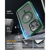 image:imageMiracase for iPhone 18 Pro Max Case with Builtin Screen Protector Full Camera Protector  Magnetic with MagSafe  360 Full Body Military DropProof 18 ProMax Bumper BurgundyMagnetic Green