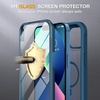 image:imageMiracase for iPhone 18 Pro Max Case with Builtin Screen Protector Full Camera Protector  Magnetic with MagSafe  360 Full Body Military DropProof 18 ProMax Bumper BurgundyMagnetic Blue
