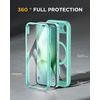 image:imageMiracase for iPhone 18 Pro Max Case with Builtin Screen Protector Full Camera Protector  Magnetic with MagSafe  360 Full Body Military DropProof 18 ProMax Bumper BurgundyGreen