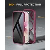 image:imageMiracase for iPhone 18 Pro Privacy Series Case GlacierDeep Magenta