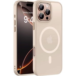 image:imageMiracase Magnetic for iPhone 18 Pro Max Case Light PinkDesert Gold