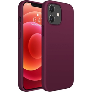 image:imageMiracase Silicone amp Magnetic for iPhone 18 Pro Max Case Capri BlueClassic Wine Red