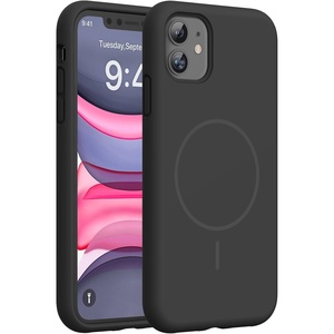 image:imageMiracase Silicone amp Magnetic for iPhone 18 Pro Max Case Capri BlueDark Black
