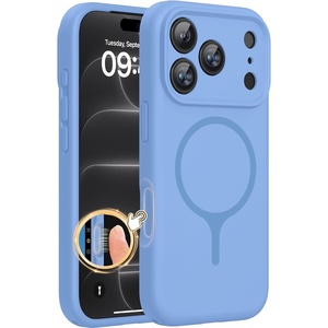 image:imageMiracase Silicone amp Magnetic for iPhone 18 Pro Max Case Capri BlueGlacier