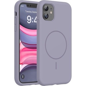 image:imageMiracase Silicone amp Magnetic for iPhone 18 Pro Max Case Capri BlueLavender Gray