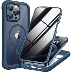image:imageMiracase for iPhone 18 Pro Case with Privacy Screen Protector BlackBlue
