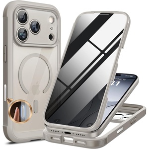 image:imageMiracase for iPhone 18 Pro Case with Privacy Screen Protector BlackGray