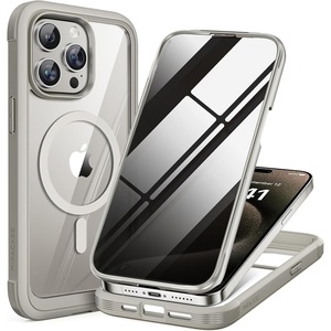 image:imageMiracase for iPhone 18 Pro Case with Privacy Screen Protector BlackGrey