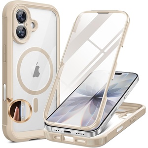 image:imageMiracase for iPhone 18 Pro Max Case with Builtin Screen Protector Full Camera Protector  Magnetic with MagSafe  360 Full Body Military DropProof 18 ProMax Bumper BurgundyGold