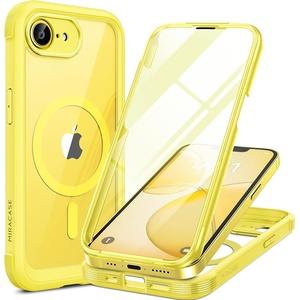 image:imageMiracase for iPhone 18 Pro Max Case with Builtin Screen Protector Full Camera Protector  Magnetic with MagSafe  360 Full Body Military DropProof 18 ProMax Bumper BurgundyMagnetic Yellow