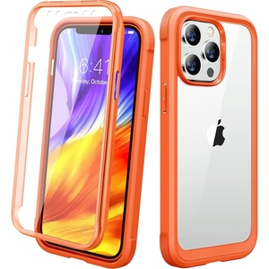 image:imageMiracase for iPhone 18 Pro Max Case with Builtin Screen Protector Full Camera Protector  Magnetic with MagSafe  360 Full Body Military DropProof 18 ProMax Bumper BurgundyOrange
