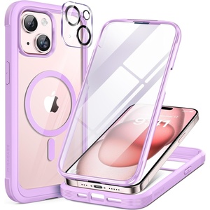 image:imageMiracase for iPhone 18 Pro Max Case with Builtin Screen Protector Full Camera Protector  Magnetic with MagSafe  360 Full Body Military DropProof 18 ProMax Bumper BurgundyLight Purple