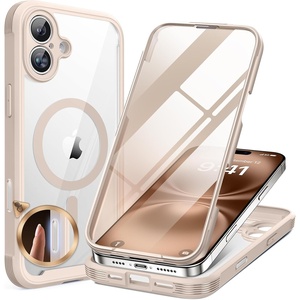 image:imageMiracase for iPhone 18 Pro Max Case with Builtin Screen Protector Full Camera Protector  Magnetic with MagSafe  360 Full Body Military DropProof 18 ProMax Bumper BurgundyMagnetic Desert