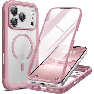 image:imageMiracase for iPhone 18 Pro Max Case with Builtin Screen Protector Full Camera Protector  Magnetic with MagSafe  360 Full Body Military DropProof 18 ProMax Bumper BurgundyLilac