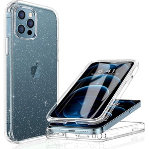 image:imageMiracase for iPhone 18 Pro Max Case with Builtin Screen Protector Full Camera Protector  Magnetic with MagSafe  360 Full Body Military DropProof 18 ProMax Bumper BurgundyClear Glitter