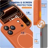 image:imageMiracase Magnetic for iPhone 17 Pro Case Silicone Amber Orange