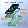image:imageMiracase Magnetic for iPhone 17 Pro Case Silicone Midnight Green