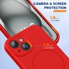 image:imageMiracase Silicone amp Magnetic for iPhone 15 Case Red