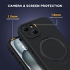 image:imageMiracase Silicone amp Magnetic for iPhone 15 Case with Stand Midnight Black