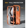 image:imagemiracase for iPhone 17 Pro Case with 360 Spin Magnetic Stand FullBody Phone Case with Builtin Glass Screen Protector amp Camera Control Drop Proof iPhone 17 Pro Cover Orange