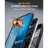 image:imagemiracase for iPhone 17 Pro Case with 360 Spin Magnetic Stand FullBody Phone Case with Builtin Glass Screen Protector amp Camera Control Drop Proof iPhone 17 Pro Cover Black