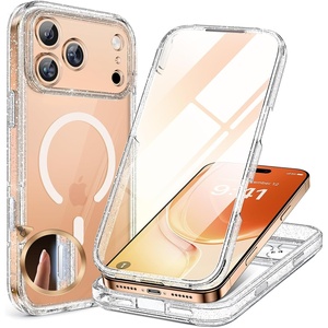 image:imageMiracase Magnetic for iPhone 17 Pro Case 63 Compatible with MagSafe FullBody Phone Case with Builtin Glass Screen Protector amp Camera ControlDrop Proof iPhone 17 Pro Cover Clear Glitter