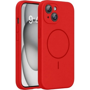 image:imageMiracase Silicone amp Magnetic for iPhone 15 Case Red