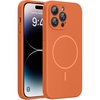 image:imageMiracase Magnetic for iPhone 14 Pro Max Case Silicone Amber Orange
