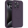 image:imageMiracase Silicone amp Magnetic for iPhone 15 Pro Case Dark Purple