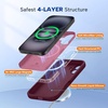 image:imageMiracase Silicone amp Magnetic for iPhone 16 Case Wine Red