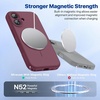 image:imageMiracase Silicone amp Magnetic for iPhone 16 Case Wine Red