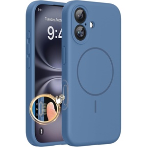 image:imageMiracase Silicone amp Magnetic for iPhone 16 Case Glass Blue