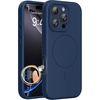 image:imageMiracase Magnetic for iPhone 16 Pro Case Silicone Dark Blue