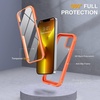 image:imageMiracase Glass iPhone 13 Pro Case 61 inch 2021 Upgrade FullBody Clear Bumper Case with Builtin 9H Tempered Glass Screen Protector for iPhone 13 ProOrange