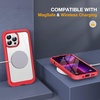 image:imageMiracase Glass iPhone 13 Pro Case 61 inch 2021 Upgrade FullBody Clear Bumper Case with Builtin 9H Tempered Glass Screen Protector for iPhone 13 ProRed