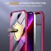 image:imageMiracase Glass iPhone 13 Pro Case 61 inch 2021 Upgrade FullBody Clear Bumper Case with Builtin 9H Tempered Glass Screen Protector for iPhone 13 ProWine red