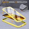 image:imageMiracase Glass iPhone 13 Pro Case 61 inch 2021 Upgrade FullBody Clear Bumper Case with Builtin 9H Tempered Glass Screen Protector for iPhone 13 ProYellow