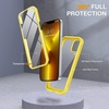image:imageMiracase Glass iPhone 13 Pro Case 61 inch 2021 Upgrade FullBody Clear Bumper Case with Builtin 9H Tempered Glass Screen Protector for iPhone 13 ProYellow
