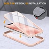 image:imageMiracase Glass iPhone 13 Pro Case 61 inch 2023 Upgrade FullBody Clear Bumper Case with Builtin 9H Tempered Glass Screen Protector for iPhone 13 Pro Pink